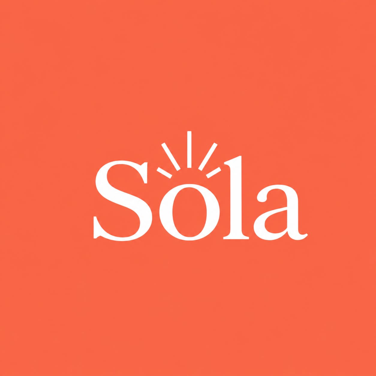 Coral Sola brand identity tile