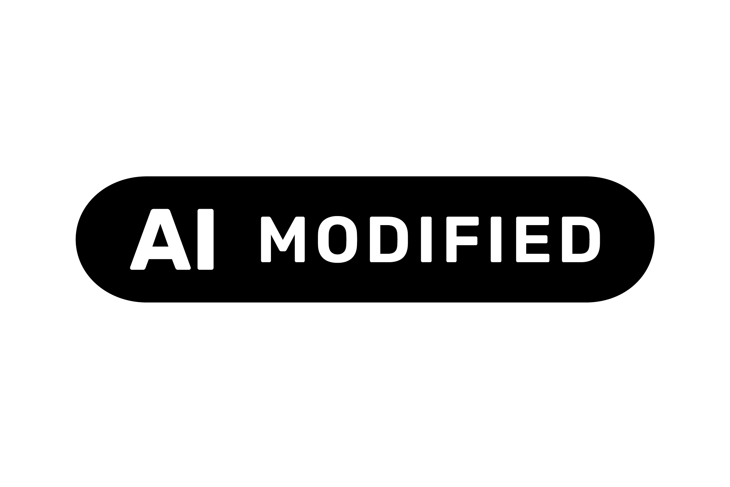 Official EU label reading AI Modified